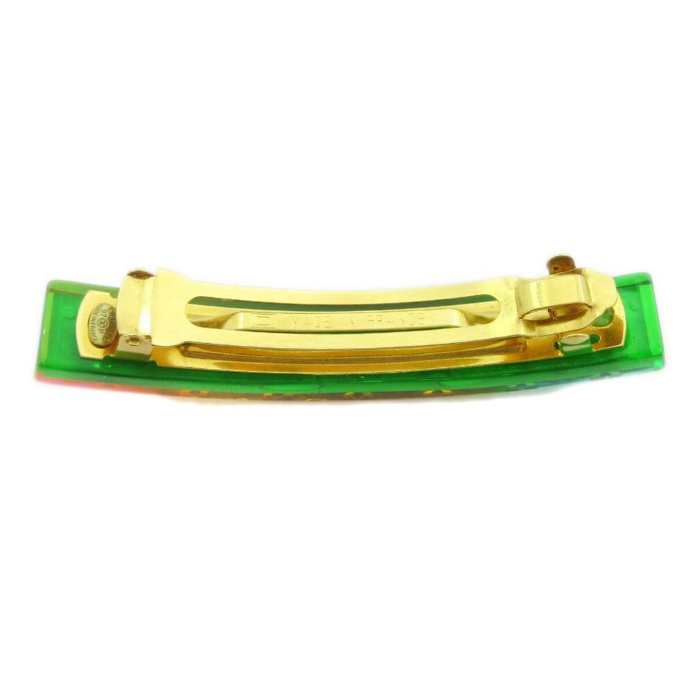 CHANEL CC Logos Hair Clip Hairpin Barrette Rainbow - Picture 4 of 4